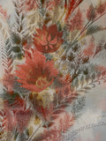 7870: 1960s Japan Silk, closeup flowers