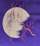 7890: moon and willow tree embroid