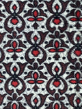 7782:1950s Meisen Silk Medallions,middle closeup