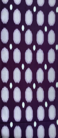 7783: 1930s Meisen Silk, Ovals Grid, 43in.