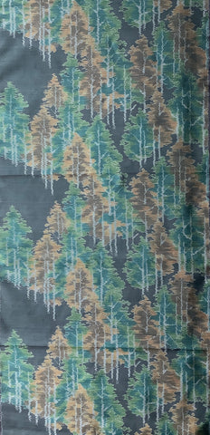 7798:1980s Tsumugi Silk, forest,62in.