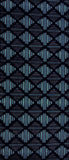 6987: 1960s Kasuri, diamond grid,long