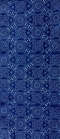 7043: 1990s Yukata Cotton Fabric, Long